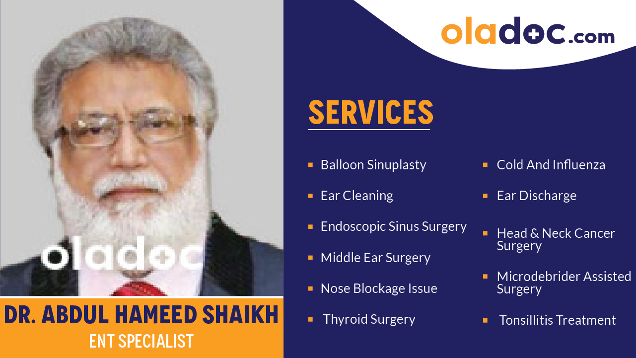 Services provided by Dr.Abdul Hameed Shaikh
